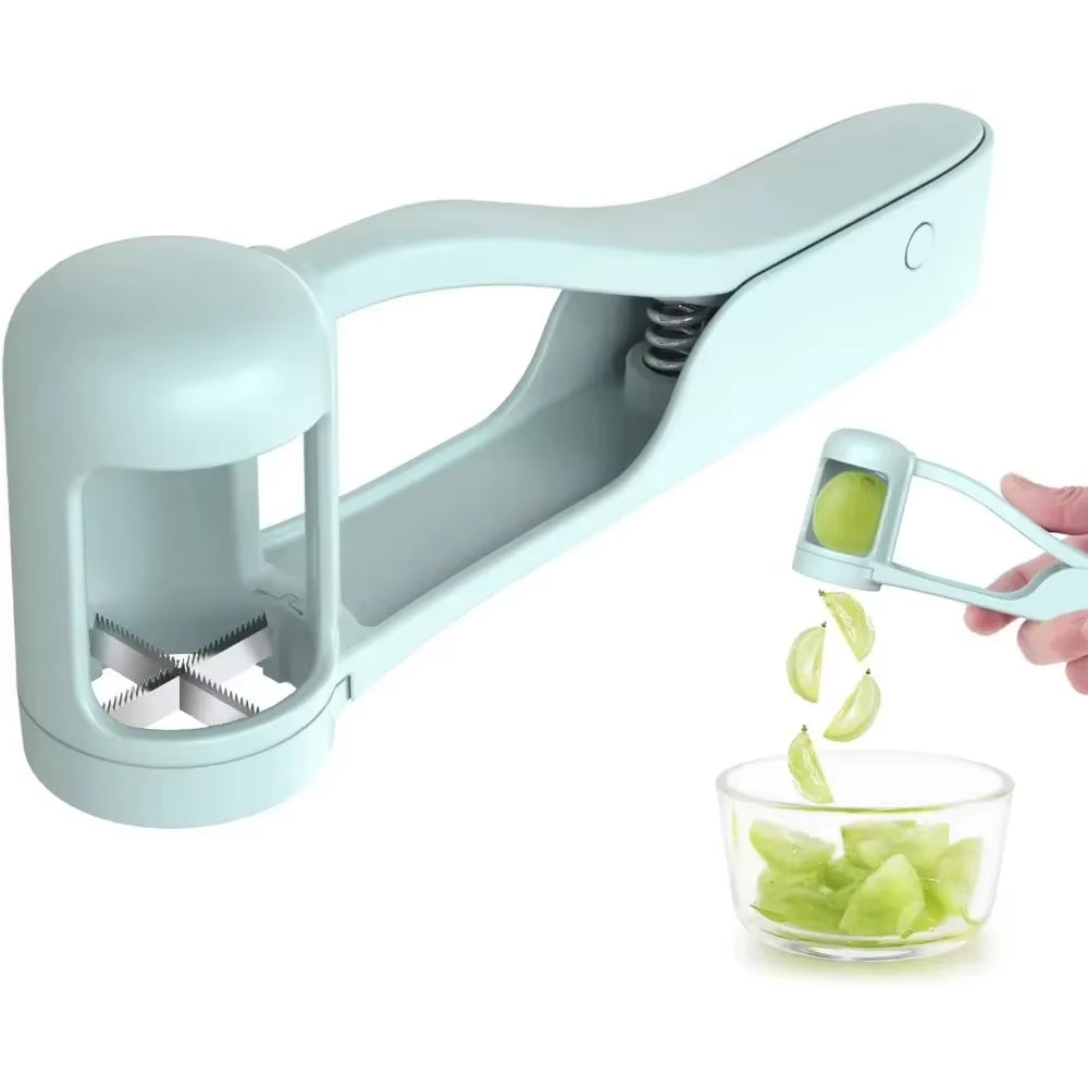 Fruits Slicer and Cutter for Grape, Cherry, and Tomato - Ideal Kitchen Gadget for Toddlers and Fruit Salad Preparation