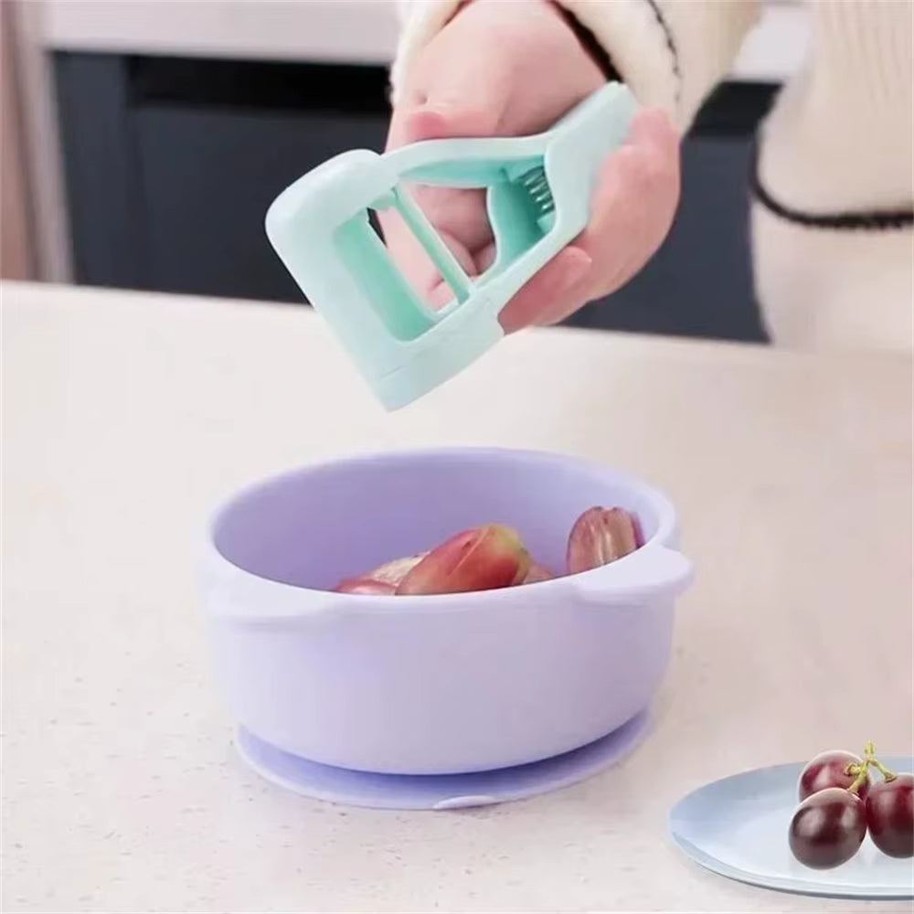 Fruits Slicer and Cutter for Grape, Cherry, and Tomato - Ideal Kitchen Gadget for Toddlers and Fruit Salad Preparation